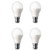 9W LED Bulb B22 Base (Pack Of 4)