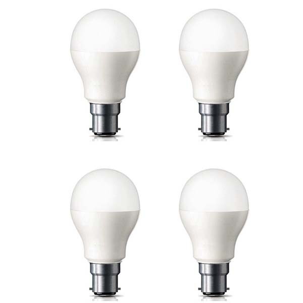 9W LED Bulb B22 Base (Pack Of 4)