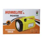 Homelite Pointer 1 KM Long Range With 2 Side Tube Torch Light (Yellow) Box
