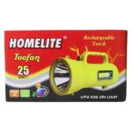 Homelite Toofan 25 Watts 1 KM Long Range With Side Light Torch Box