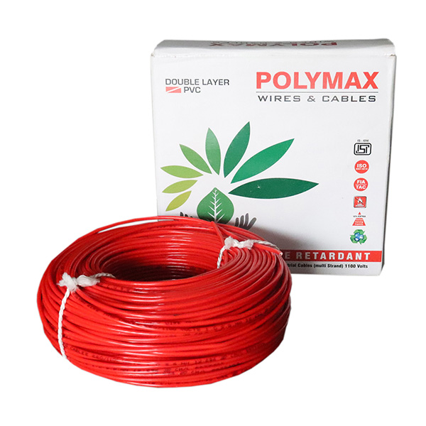 Polymax 1.0 MM Single Core Electrical Wire (Red)