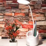 Rocklight 360 Degree Rotation Warm White Cool White 3 Mode With Pen Stand Study Lamp (White)