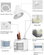 Rocklight Rechargeable Flexible Study Table Lamp (White) Info