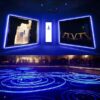 Smuf 5 Meter Long Blue Neon Light With Adaptor On Wall