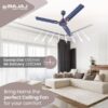 Bajaj Sabse Tezz Deco 1200MM 3 Blade Ceiling Fan (Marathon Blue