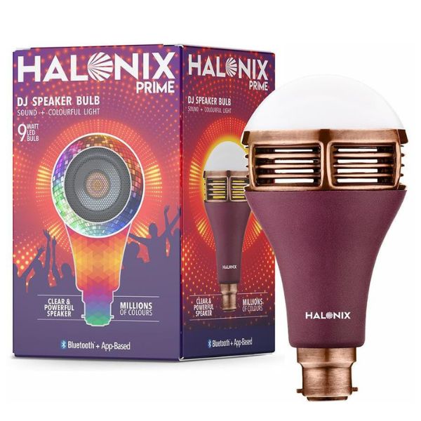 Halonix DJ Speaker Smart Bulb With Colorful Lights