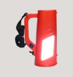 Homelite Kisan 1000 Meter Long Range With Side Light, 8 Hours Battery Backup Torch (Red) (Rechargeable)