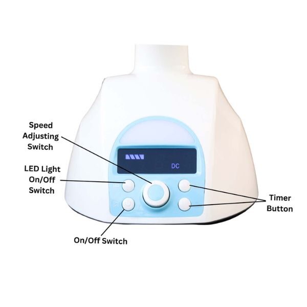 Rocklight RL-7060 ACDC Operated Rechargeable Table Fans