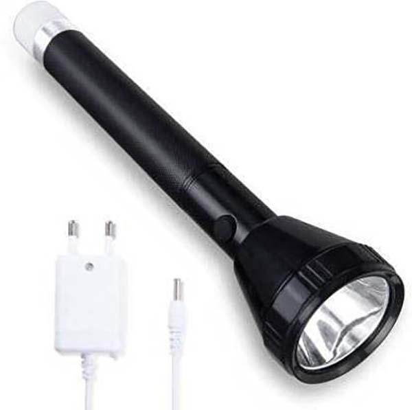 Smuf DM-9050 Torch Big Flashlight Rechargeable Waterproof Quick Torch (Black)
