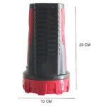 Smuf High Brightness 1000 Meter Long Range, 10000 mAh 12 Hours Battery Back Up 100W Torch (Red, Black)(Rechargeable)