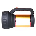 Smuf High Power Long Distance 2 km With Side Light, 20000 mAh 18 Hours High Back up Torch (Black & Gold) (Rechargeable)
