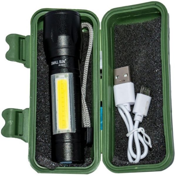 Smuf Mini Metal Pocket Torch Light With Case