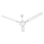 USHA Racer Chrome 1200MM Ceiling Fan (White)