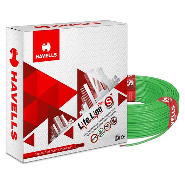 Havells HRFR 0.75 MM Single Core Electrical Wire (Green)