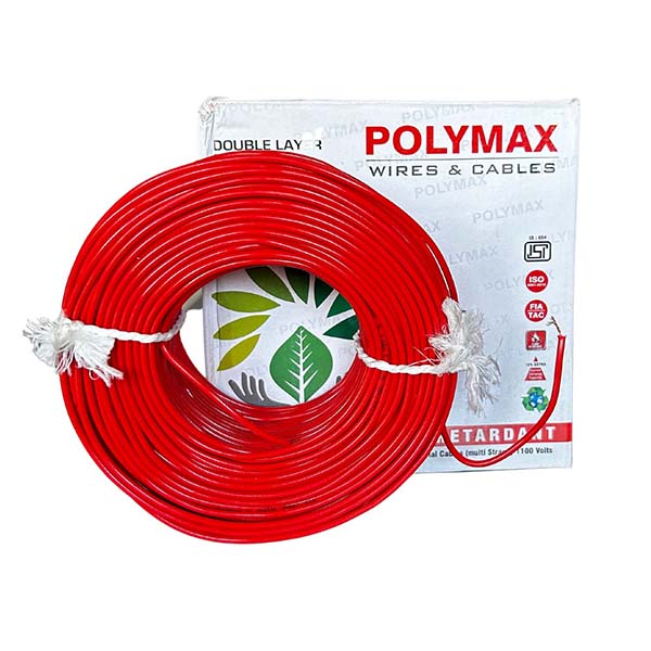 Polymax 1.0 MM Single Core Wire (Red)