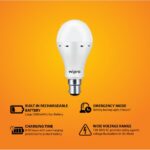 Wipro Garnet 9W Inverter Chargeable LED Bulb Feature