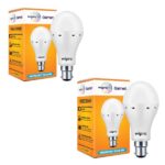 Wipro Garnet 9W Inverter Chargeable LED Bulb (Pack Of 2)