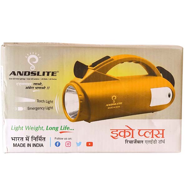 Andslite Eco Plus Torch Light (Red) Box