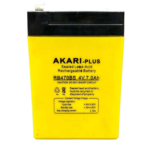 Akari Plus 4 Volt 7.0 Ah 7000 mAh Lead Battery