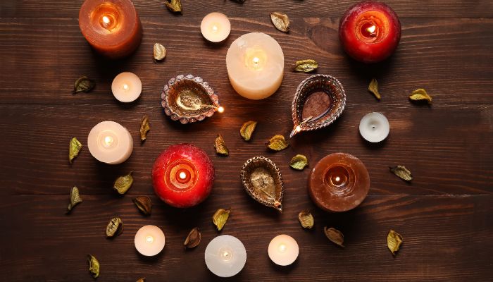 Diya Decoration On Diwali