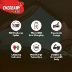 Eveready Beacon Rechargeable Torch Light Features