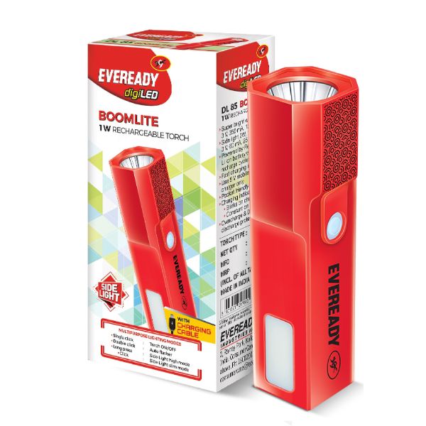 Eveready Boomlite Rechargeable LED Torch Light