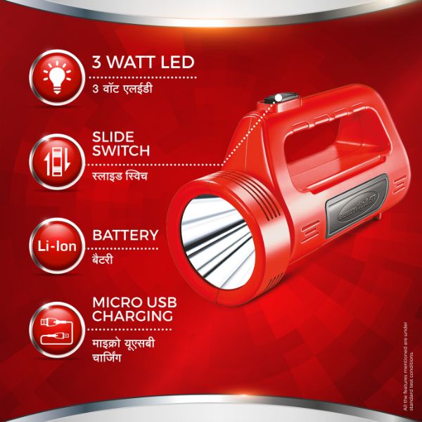 Eveready DL 99 Torch Features