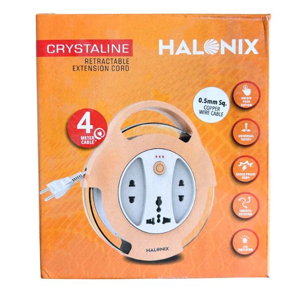 Halonix Crystaline Round Extension Cord Box