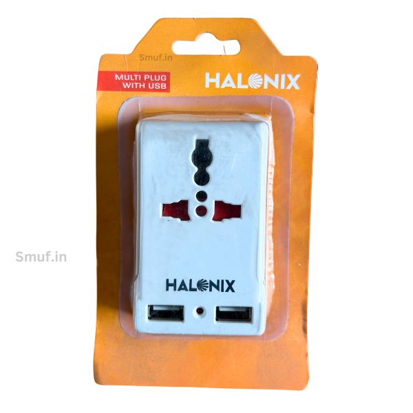 Halonix Multi Plug With USB Port