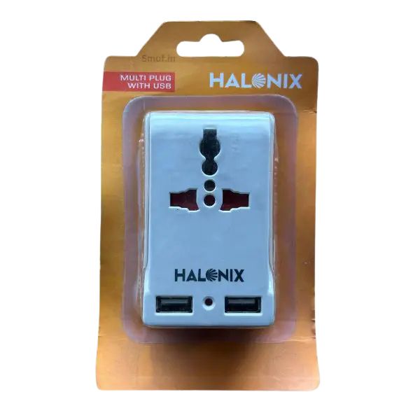 Halonix Multi Plug With USB Port