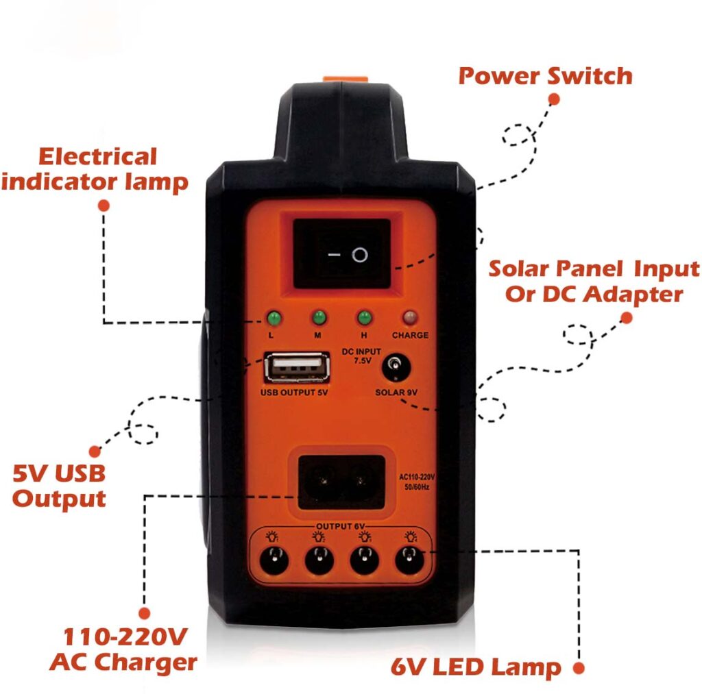 Rock Light RL-1990 Portable Inverter Emergency Light For Home