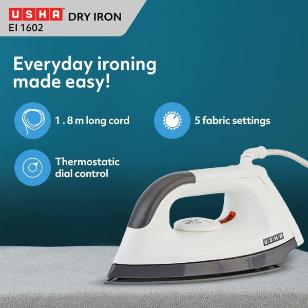 USHA EI 1602 Automatic Dry Iron Feature