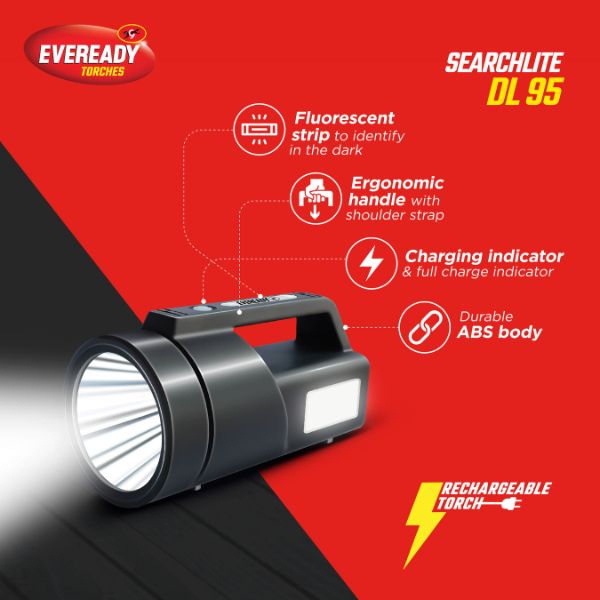 Eveready DL 95 Searchlite Torch Light Feature
