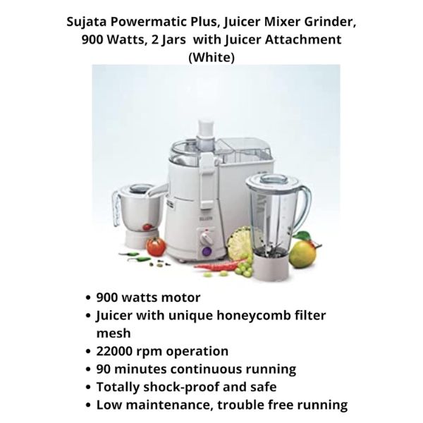 Sujata Powermatic Plus Juicer Mixer Grinders