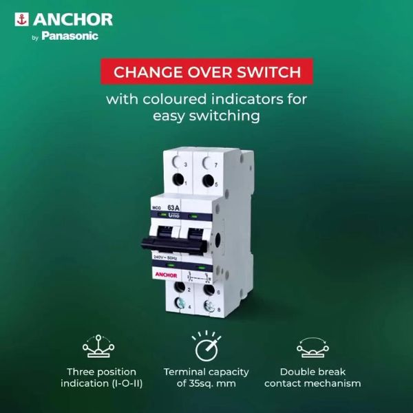 Anchor 63 Amp Uno MCO Changeovers