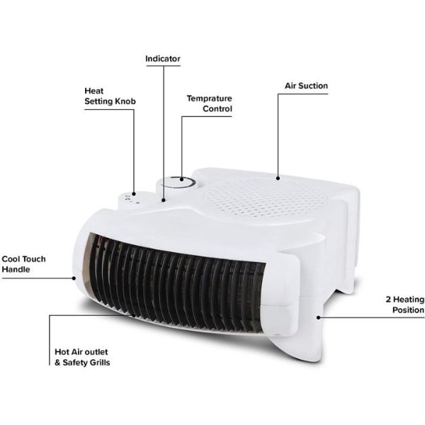 Hot Air Mac Blower White Fan Room Heater Features