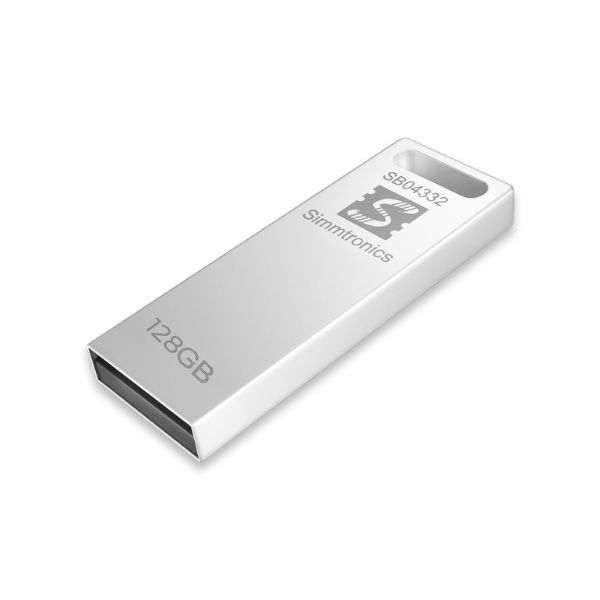 Simmtronics 128 GB Metal USB 2.0 Flash Drive Pendrives