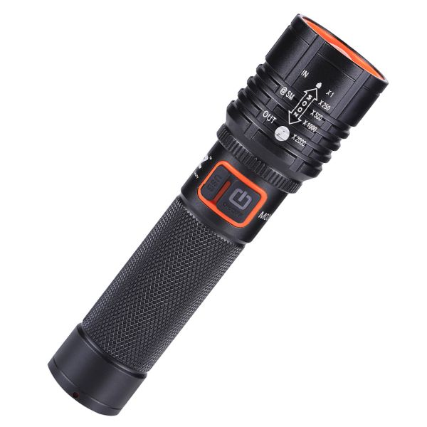 MZ M035 Zoomable LED Metal Torch Light