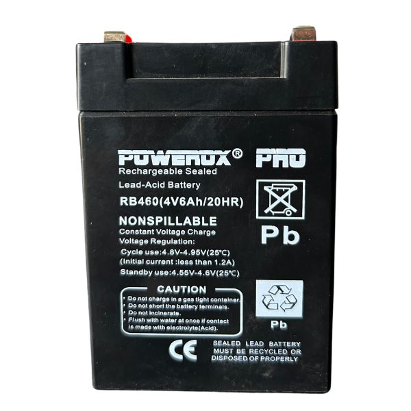Powerox RB460 4 Volt 6 Ah Rechargeable Battery