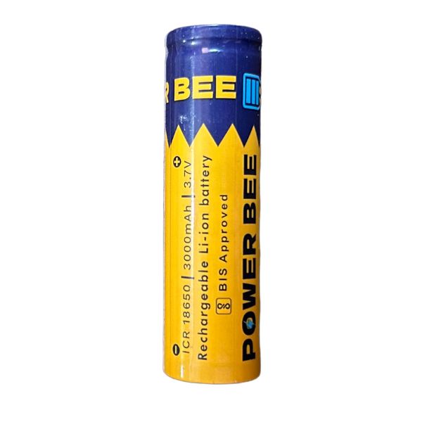 Power Bee 3000mAh 18650 Lithium Battery Top