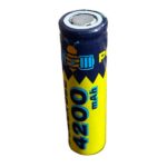 Power Bee 4200 mAh 18650 3.7V Lithium Battery Top