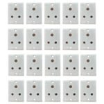 Anchor Penta PC 6 Amp 3 Pin Sockets (Pack of 20, 14302)