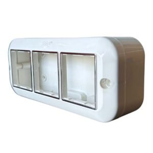 SARA 6 Module PVC Modular Gang Box - Smuf