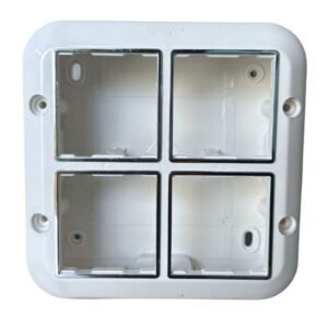 SARA 6 Module PVC Modular Gang Box - Smuf