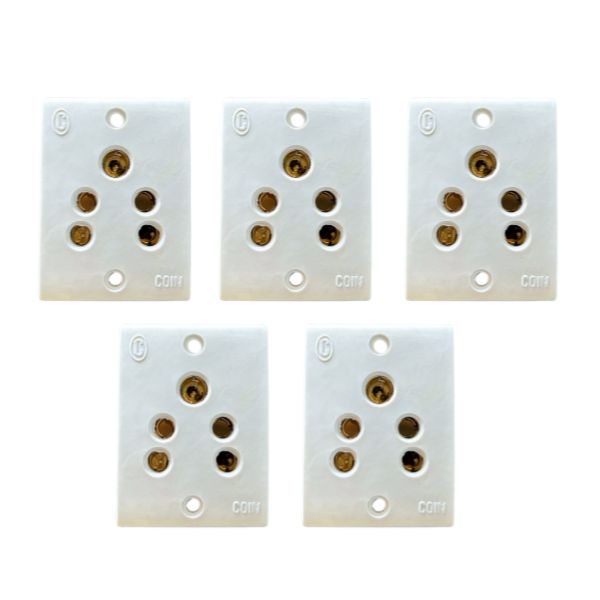 Coin 6 Amp 5 Pin Socket (Pack Of 5)