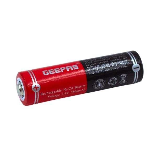 Geepas 2.4 Volt 2500 mAh Rechargeable Ni-CD Battery Side