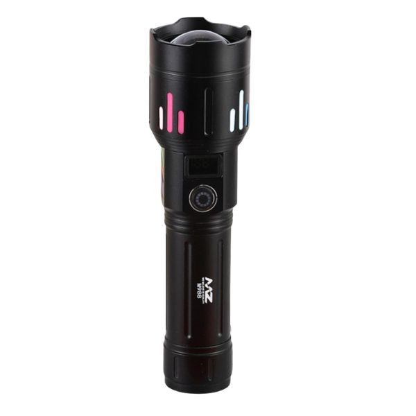 MZ M988 Metal Zoomable 5 Mode Flashlight Torch Light