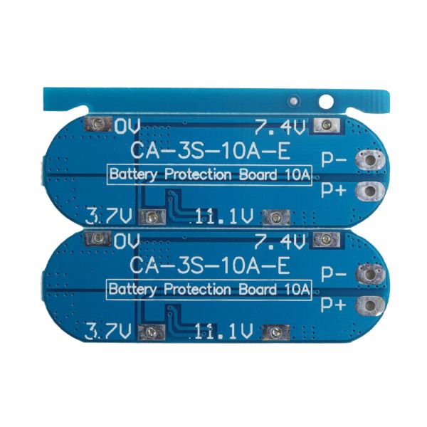 11.1V BMS 3S 10A 18650 Lithium Battery Management Board Back