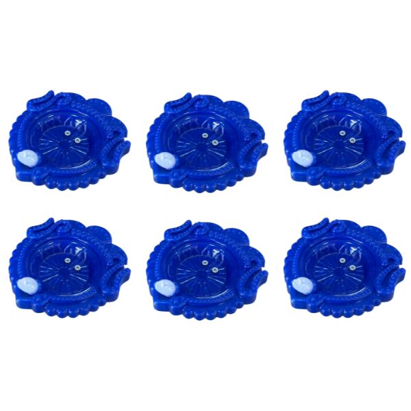 Big LED High Glow Water Diya Pack Of 6