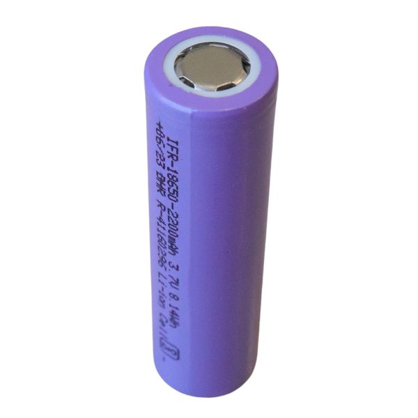 IFR 2200 mAh 3.7V 8.14Wh 18650 Lithium Battery Sides